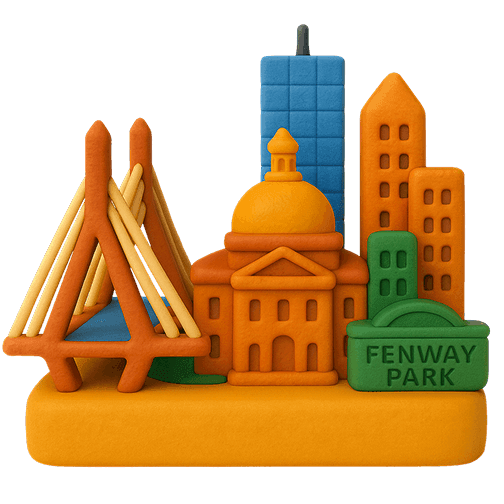 Boston clay illustration