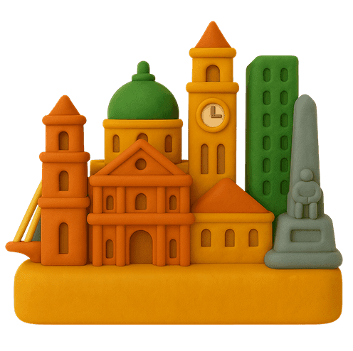 Manila clay illustration